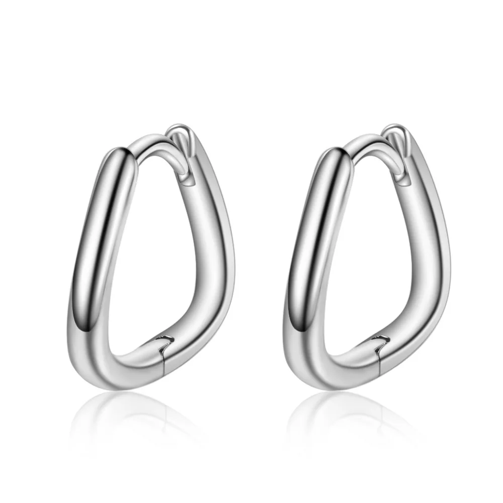 925 Sterling Silver Trendy Simple Geometric Hoop Earrings For Women Fashion Designer Korean Jewelry Accessories Gifts
925 Sterling Silver Trendy Simple Geometric Hoop Earrings For Women Fashion Designer Korean Jewelry Accessories Gifts
