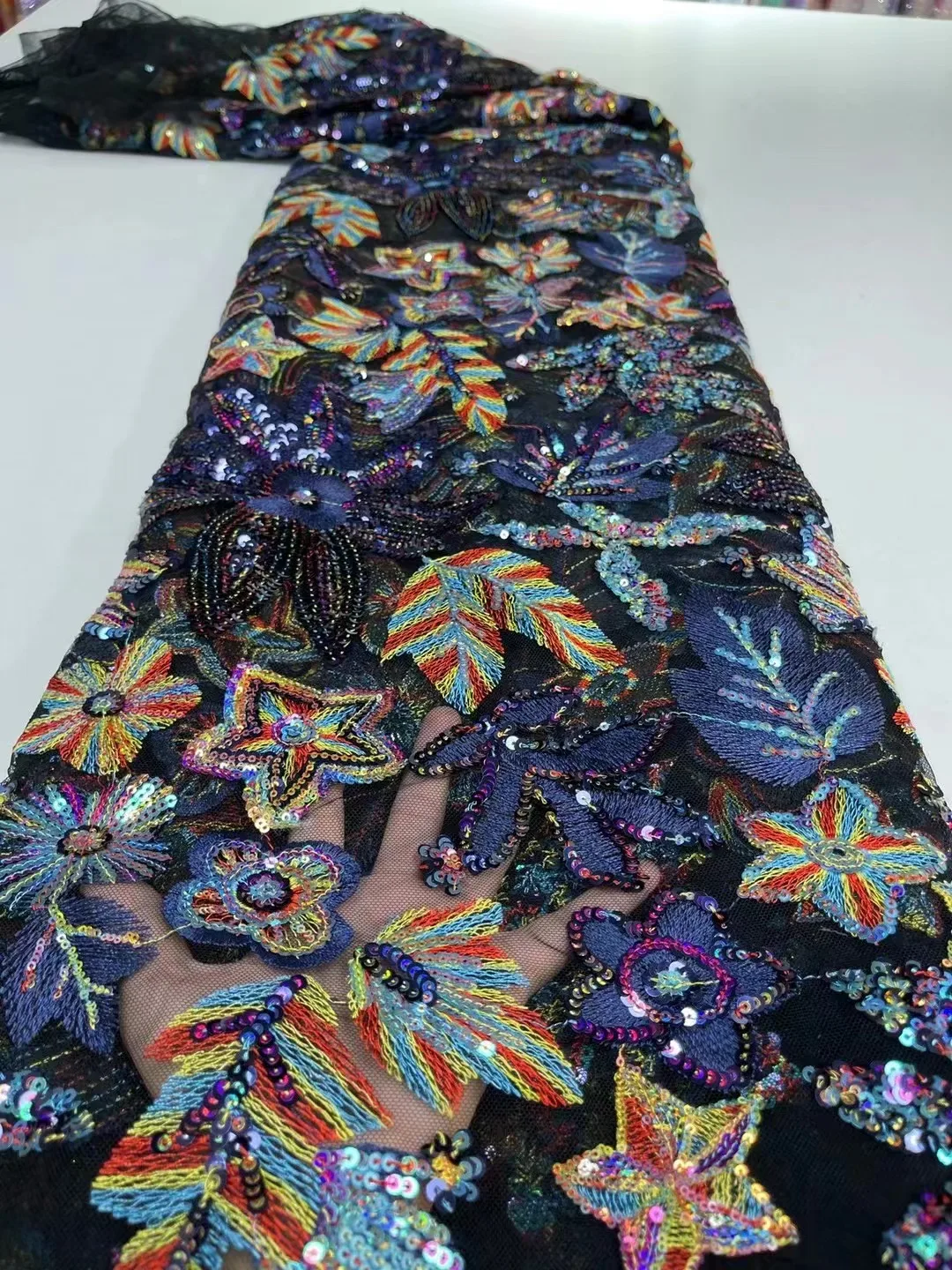Nigerian Lace Fabrics 2020 High Quality blue Lace African French Lace Fabric With sequins For Wedding Dress Sewing
Nigerian Lace Fabrics 2020 High Quality blue Lace African French Lace Fabric With sequins For Wedding Dress Sewing
