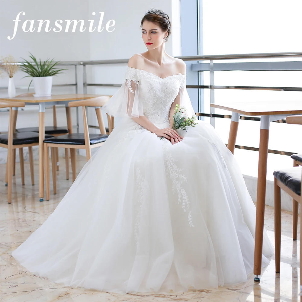 Женское свадебное платье Fansmile, винтажное кружевное бальное платье по индивидуальному заказу, модель 2020
Женское свадебное платье Fansmile, винтажное кружевное бальное платье по индивидуальному заказу, модель 2020
