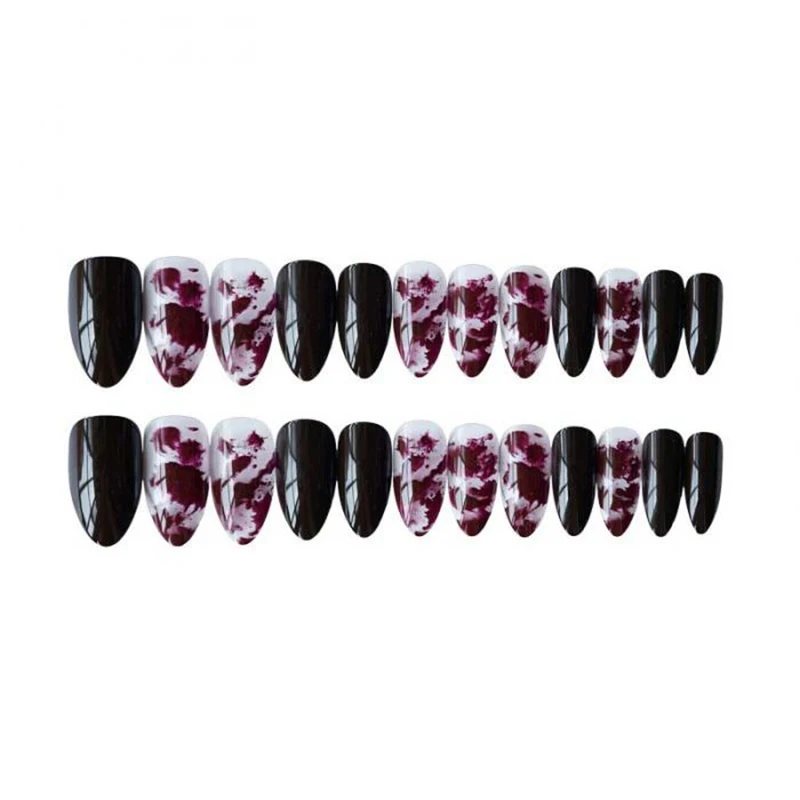 24pcs Punk Long Stiletto Full False Nails Tips Bloody Red Ladies Fake Nail Art for Halloween Christmas Party
24pcs Punk Long Stiletto Full False Nails Tips Bloody Red Ladies Fake Nail Art for Halloween Christmas Party