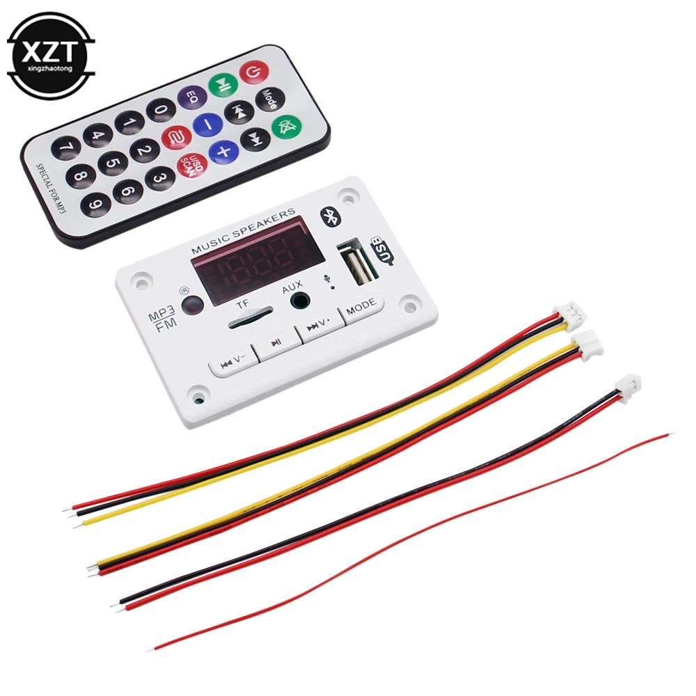 MP3 WMA Decoder Board Audio Module USB TF Radio Bluetooth5.0 Wireless Music Car MP3 Player Remote Control Handsfree Recording
MP3 WMA Decoder Board Audio Module USB TF Radio Bluetooth5.0 Wireless Music Car MP3 Player Remote Control Handsfree Recording