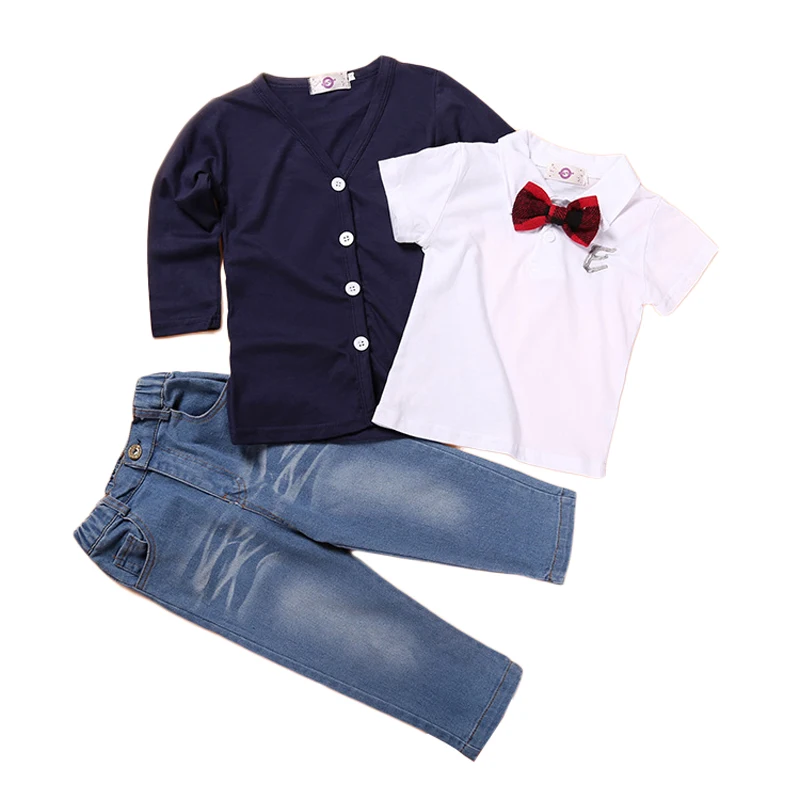 Комплекты детской одежды Осенние комплекты для маленьких мальчиков костюм