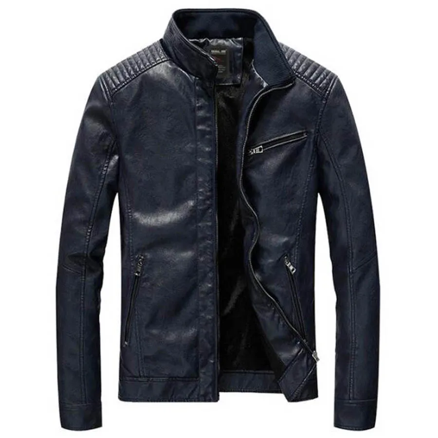 Winter Fashion Leather Jacket Men Slim Thick Outwear PU Motorcycle Leather Jacket Coats Jaqueta De Couro Mascul Autumn Clothes
Winter Fashion Leather Jacket Men Slim Thick Outwear PU Motorcycle Leather Jacket Coats Jaqueta De Couro Mascul Autumn Clothes