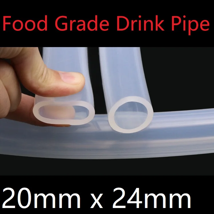 20x24 Silicone Tubing ID 20mm OD 24mm Food Grade Flexible Drink Tubing Pipe Temperature Resistance Nontoxic Transparent
20x24 Silicone Tubing ID 20mm OD 24mm Food Grade Flexible Drink Tubing Pipe Temperature Resistance Nontoxic Transparent