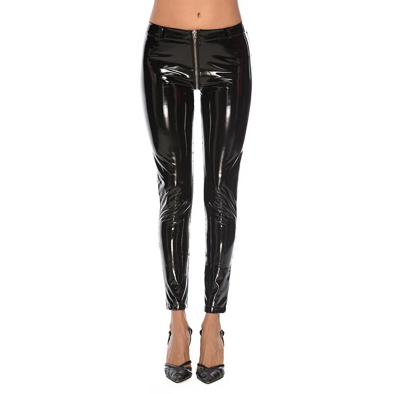 Wet Look Shiny PVC Zipper Crtoch Pencil Pants Hot Sexy Faux PU Leather Push Up Leggings Autumn Punk Rock Trousers Pantalon Femme
Wet Look Shiny PVC Zipper Crtoch Pencil Pants Hot Sexy Faux PU Leather Push Up Leggings Autumn Punk Rock Trousers Pantalon Femme
