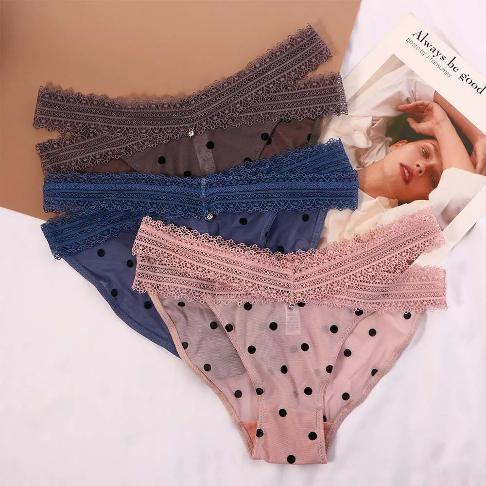 Lace Sexy Dots Panties Seamless Lingerie Women Transparent Underpant Hollow Out Low Waist Thongs G String Underwear Knickers
Lace Sexy Dots Panties Seamless Lingerie Women Transparent Underpant Hollow Out Low Waist Thongs G String Underwear Knickers