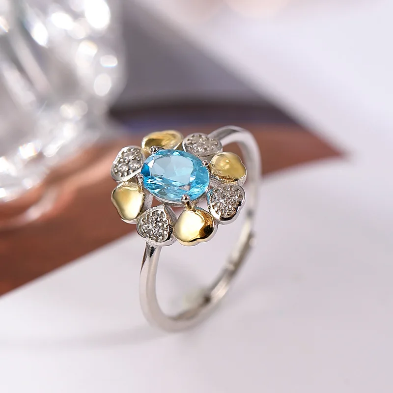 New S925 Sterling Silver Natural Topaz Gemstone Rings Sweet Elegant Sexy Windmill Heart Shape Ladies Ring Fine Jewelry K0119
New S925 Sterling Silver Natural Topaz Gemstone Rings Sweet Elegant Sexy Windmill Heart Shape Ladies Ring Fine Jewelry K0119