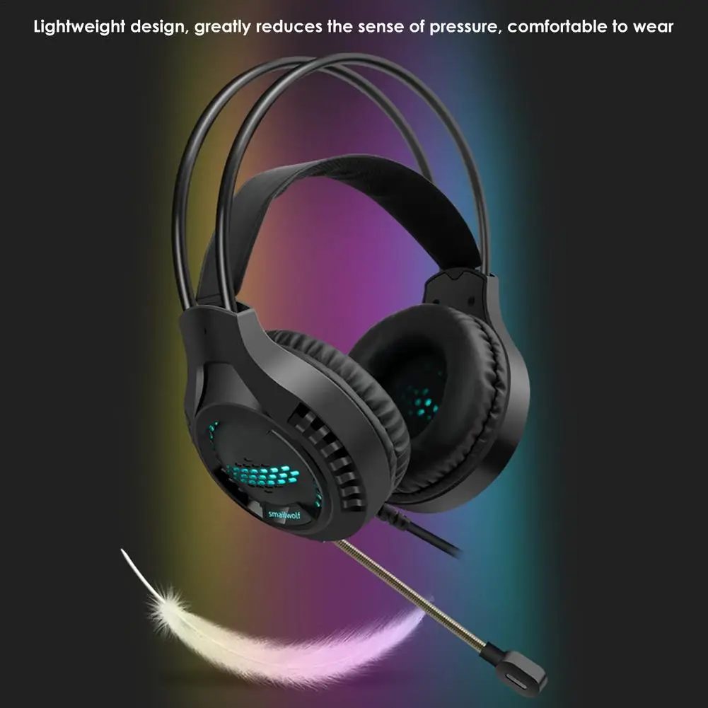 Gaming Headphones 7.1 Virtual Wired Headset 3D Stereo RGB Light Game Earphones With Microphone For Xbox One Computer PS4 Gamer
Gaming Headphones 7.1 Virtual Wired Headset 3D Stereo RGB Light Game Earphones With Microphone For Xbox One Computer PS4 Gamer