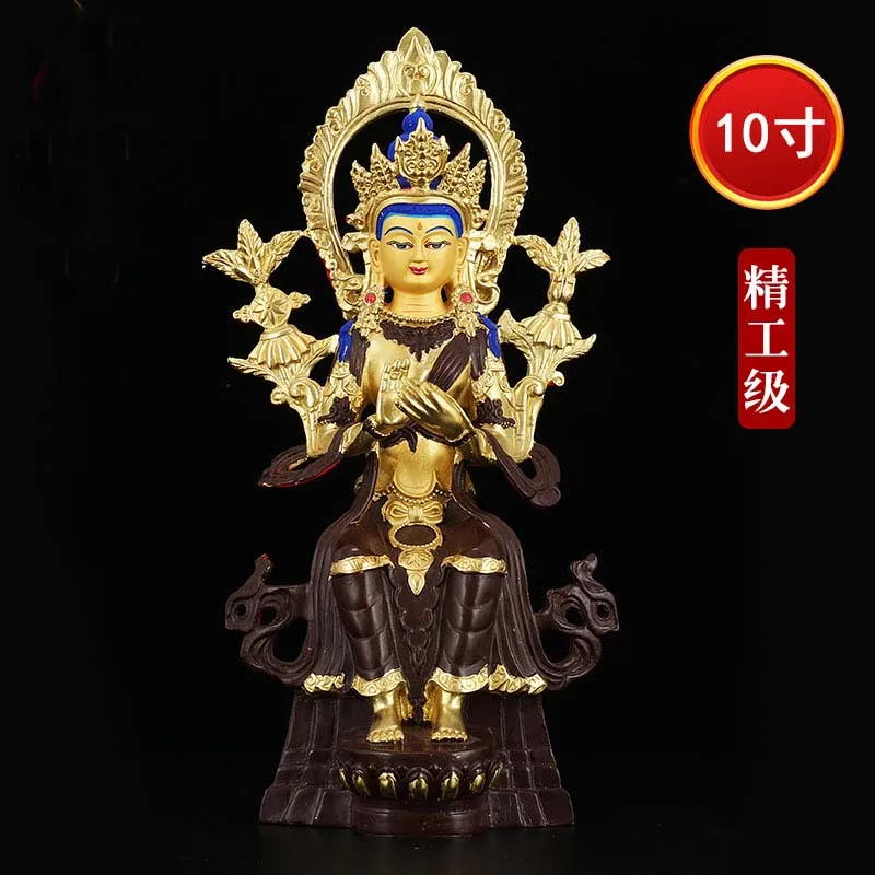

Специальное предложение 31 см большая домашняя семья эффективный талисман буддизм позолоченная Будда JAMPA будущего статуя Будды