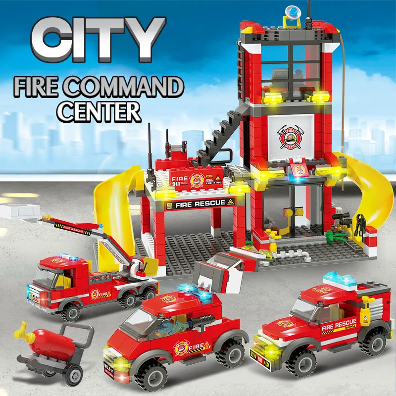 788pcs City Police Truck Car Building Blocks Fire Station Firefighter Figures DIY Enlighten Bricks Toys For Boys
788pcs City Police Truck Car Building Blocks Fire Station Firefighter Figures DIY Enlighten Bricks Toys For Boys