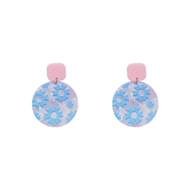 LOVOACC Sweet Colorful Flower Round Earrings for Women Flowers Painting Geometric Arcylic Drop Dangle Earrings Cute Jewellery
LOVOACC Sweet Colorful Flower Round Earrings for Women Flowers Painting Geometric Arcylic Drop Dangle Earrings Cute Jewellery