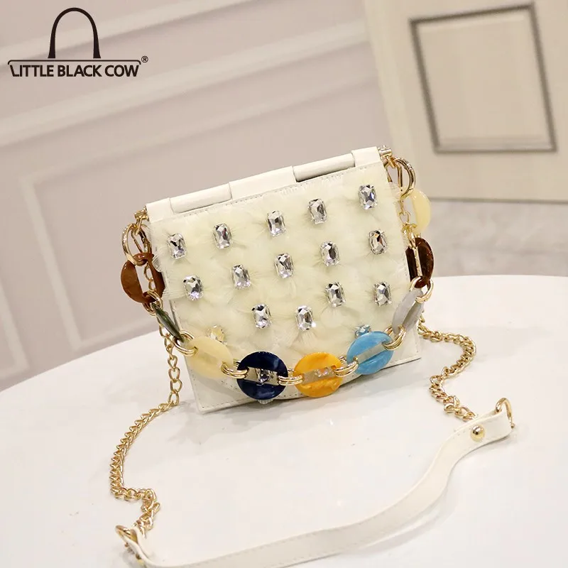 New Designer Elegant WomensShiny Diamonds Flap Small Handbag Pu Leather Chain Shoulder Bags Ladies Sling Crossbody Messenger Bag
New Designer Elegant WomensShiny Diamonds Flap Small Handbag Pu Leather Chain Shoulder Bags Ladies Sling Crossbody Messenger Bag