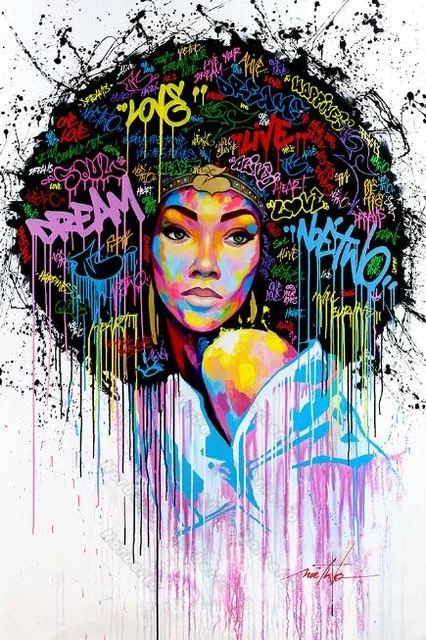 Canvas Painting Wall Poster Colorful Street Art Works Pretty Girl with Gorgerous Hair and Makeup for Home Rooms Wall Decoration
Canvas Painting Wall Poster Colorful Street Art Works Pretty Girl with Gorgerous Hair and Makeup for Home Rooms Wall Decoration