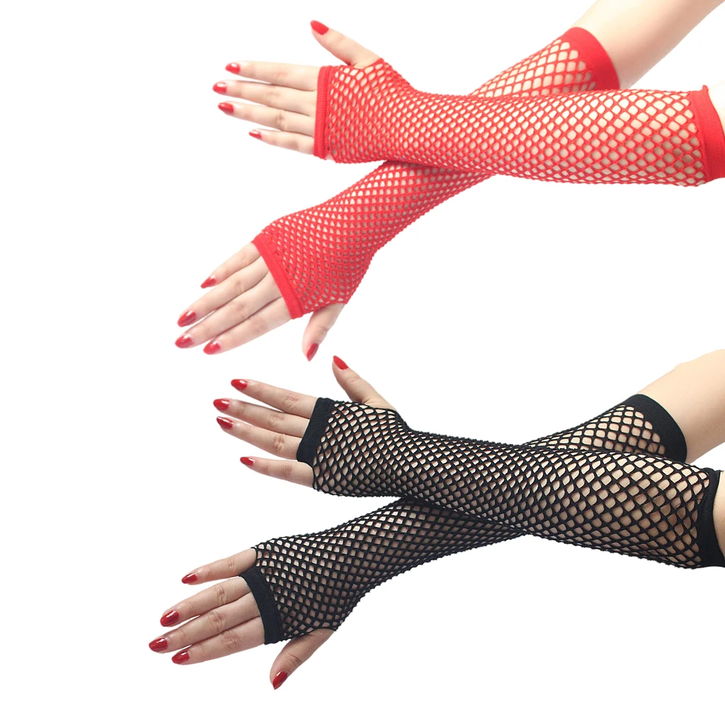 Sexy Long Fingerless Fishnet Gloves Theme Costume Accessory Nylon Hollow Net 80's Gloves
Sexy Long Fingerless Fishnet Gloves Theme Costume Accessory Nylon Hollow Net 80's Gloves