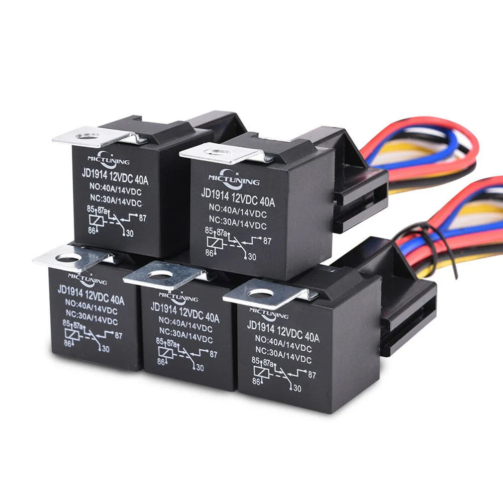 Waterproof Car Relay 12 V/24 V And Harness Heavy Duty 5-Pin SPDT Automotive Relay 40 A With Black Red Copper Terminal Auto Relay
Waterproof Car Relay 12 V/24 V And Harness Heavy Duty 5-Pin SPDT Automotive Relay 40 A With Black Red Copper Terminal Auto Relay