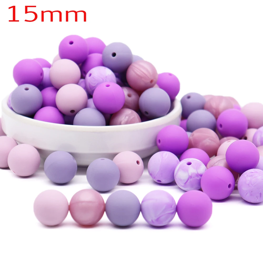 100pcs 15mm Silicone Colorful Beads For Baby Infant Chewable Chewing Toys For BPA Free Food Grade Silicone Teether Teething Toys
100pcs 15mm Silicone Colorful Beads For Baby Infant Chewable Chewing Toys For BPA Free Food Grade Silicone Teether Teething Toys