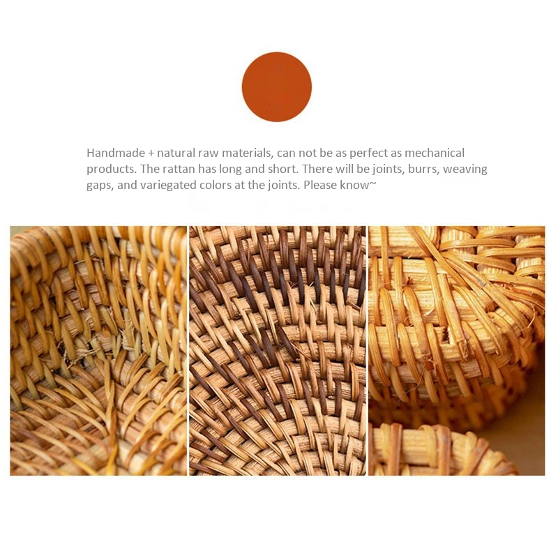 Hand-Woven Storage Basket Rattan Storage Tray Bread Fruit Food Breakfast Display Box Handicrafts Home Decoration
Hand-Woven Storage Basket Rattan Storage Tray Bread Fruit Food Breakfast Display Box Handicrafts Home Decoration