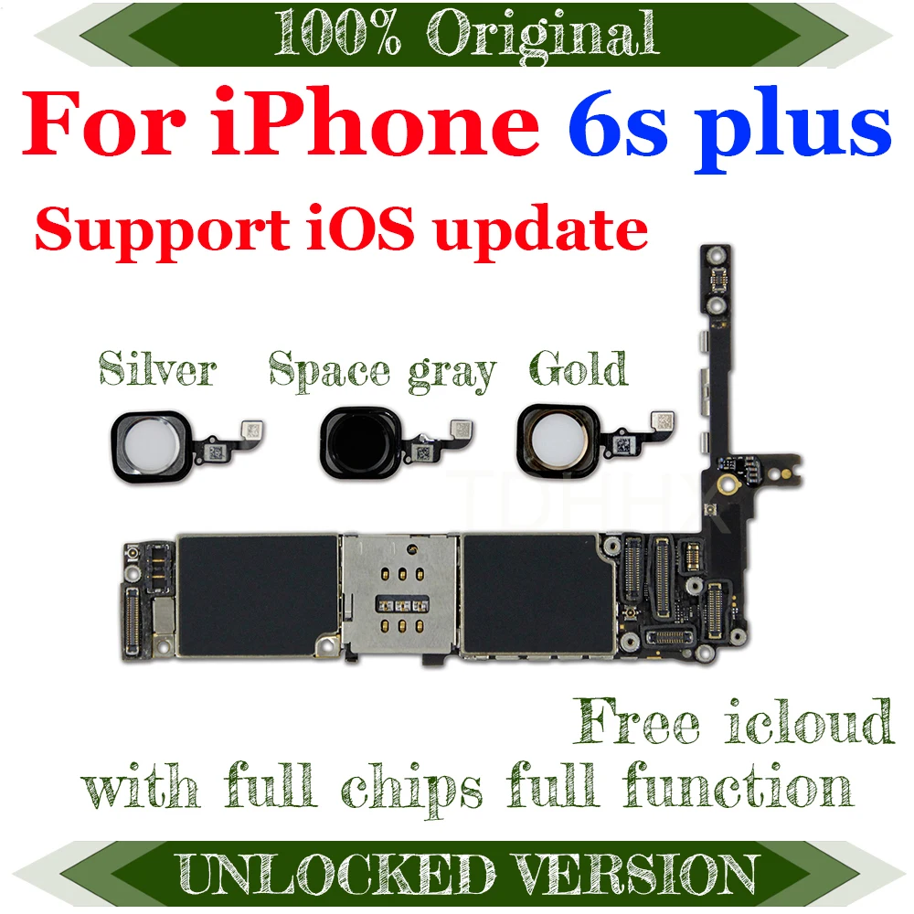 

Clean iCloud Logic Board for iPhone 6S Plus 5.5inch Full Chips Motherboard with iOS System Support 4G LTE GSM WCDMA