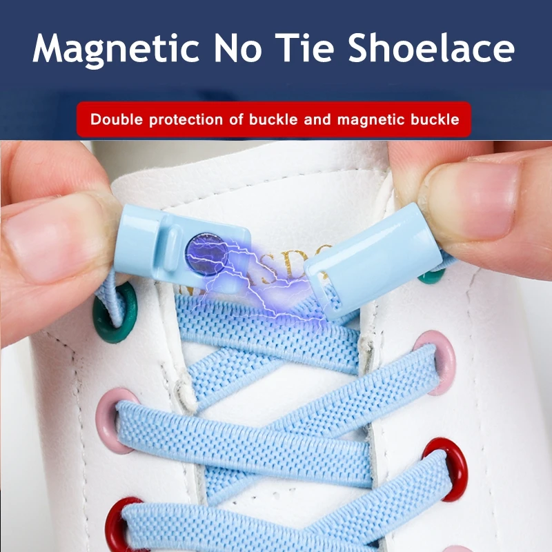 24color Elastic Shoelaces Lock Shoes Lazy Laces Magnetic Metal Quick Wear in 1 Second No Tie Shoelace Flat Suitable for All
24color Elastic Shoelaces Lock Shoes Lazy Laces Magnetic Metal Quick Wear in 1 Second No Tie Shoelace Flat Suitable for All