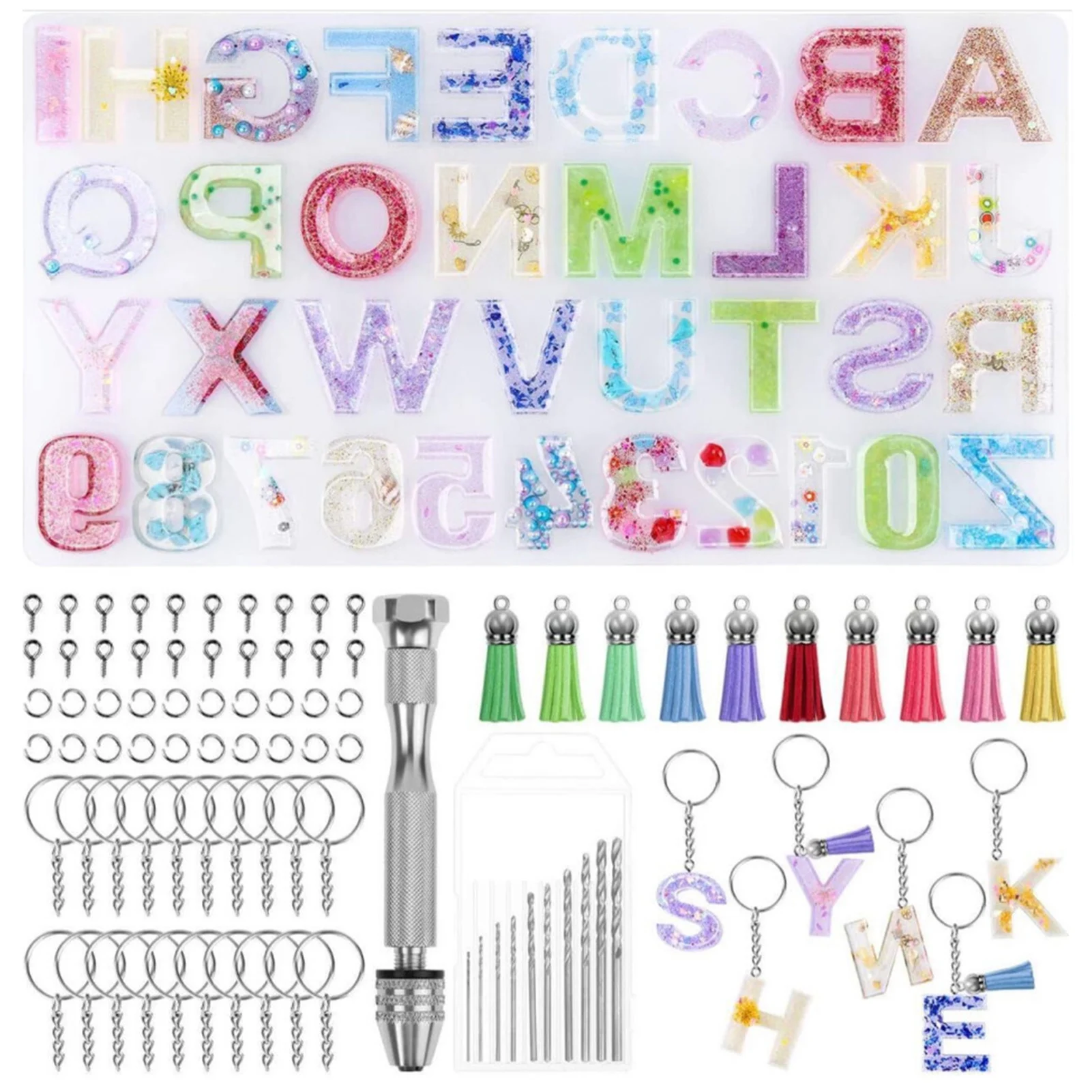 1 Set Crystal Epoxy Resin Mold Alphabet Letter Number Keychain Pendant Casting Silicone Mould DIY Crafts Jewelry Making Tools
1 Set Crystal Epoxy Resin Mold Alphabet Letter Number Keychain Pendant Casting Silicone Mould DIY Crafts Jewelry Making Tools