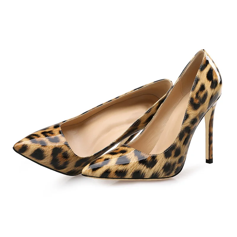 New patent leather pointed high heeled shoes temperament shallow mouth thin heel shoes size leopard pattern sexy nightclub
New patent leather pointed high heeled shoes temperament shallow mouth thin heel shoes size leopard pattern sexy nightclub