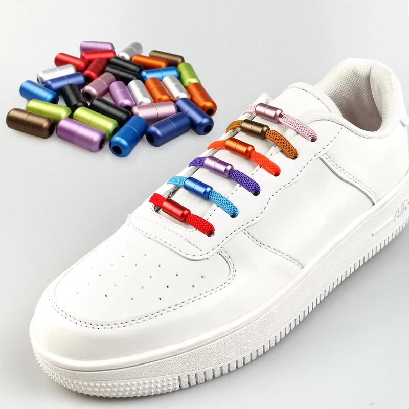 Elastic No Tie Shoelaces Colorful Flat Shoe laces Sneakers shoelace Metal Lock Lazy Laces for Kids Adult One size fits all shoes
Elastic No Tie Shoelaces Colorful Flat Shoe laces Sneakers shoelace Metal Lock Lazy Laces for Kids Adult One size fits all shoes