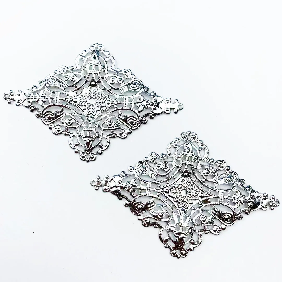 10Pcs 49*74mm Connectors For Embellishments Filigree Flower Pendants Wraps Crafts Jewelry DIY Accessories
10Pcs 49*74mm Connectors For Embellishments Filigree Flower Pendants Wraps Crafts Jewelry DIY Accessories
