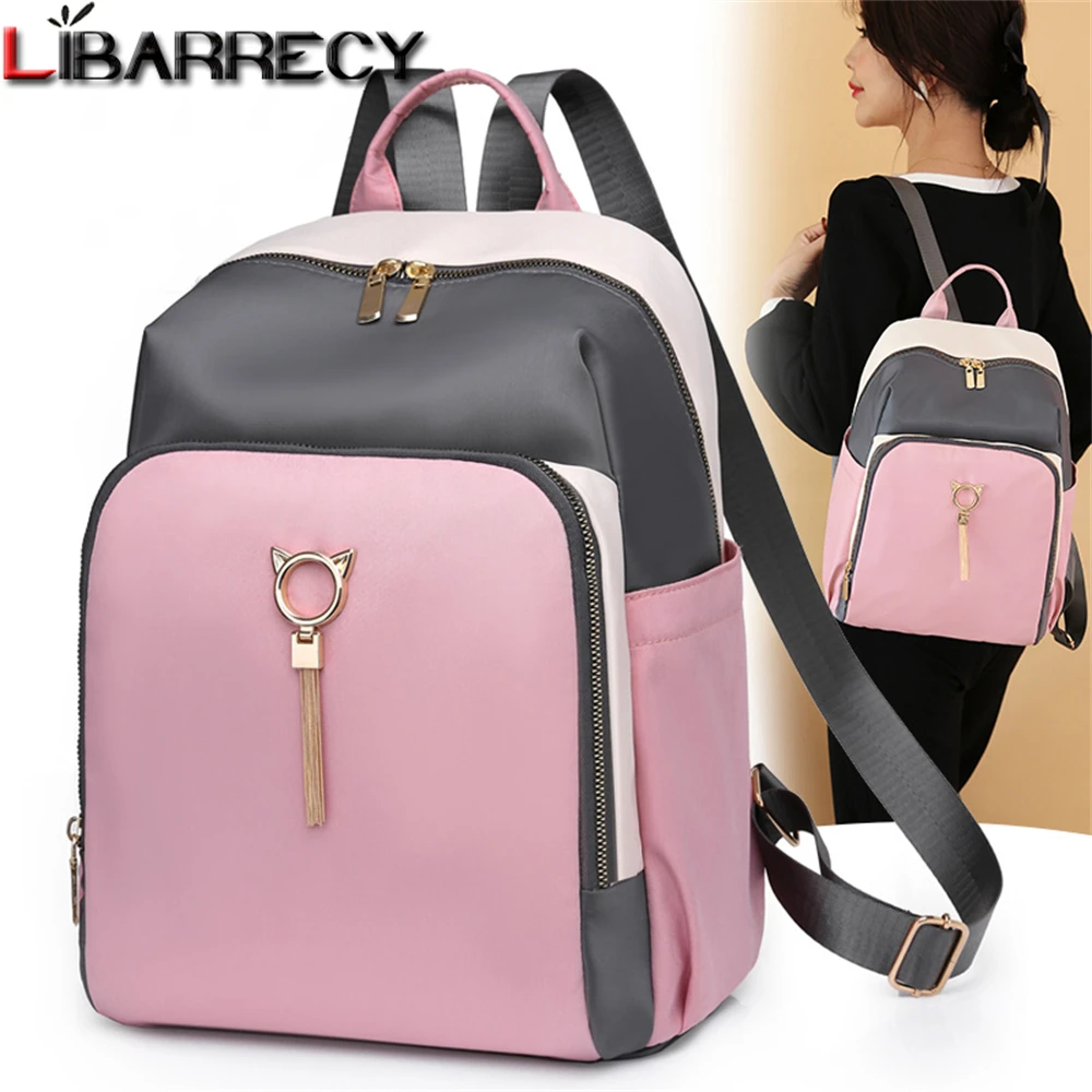 Panelled Designer High Quality Oxford Cloth Women's Backpack Fashion Tassel Design Ladies Student Schoolbag Shoulder Bag Bolsos
Panelled Designer High Quality Oxford Cloth Women's Backpack Fashion Tassel Design Ladies Student Schoolbag Shoulder Bag Bolsos