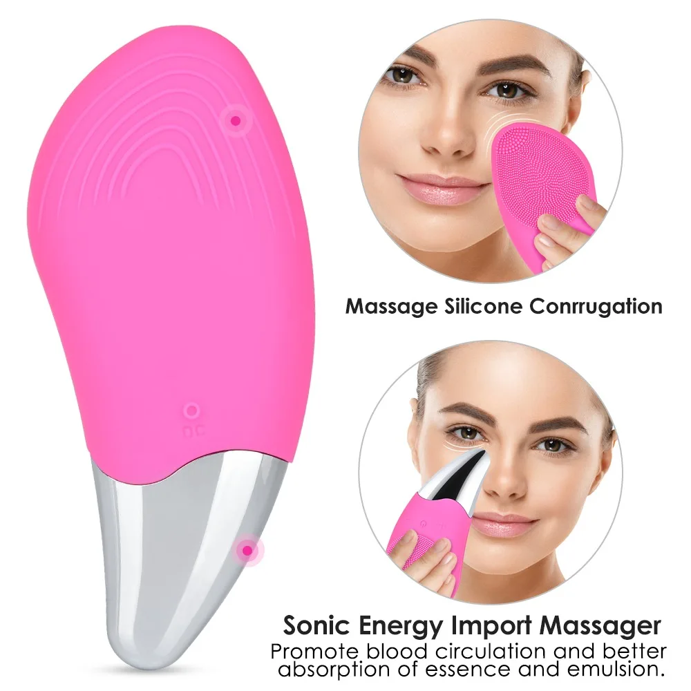 Mini Electric Facial Cleansing Brush Ultrasonic Silicone Deep Pore Cleaning Skin Face Washing Massager Device Usb Recharge
Mini Electric Facial Cleansing Brush Ultrasonic Silicone Deep Pore Cleaning Skin Face Washing Massager Device Usb Recharge