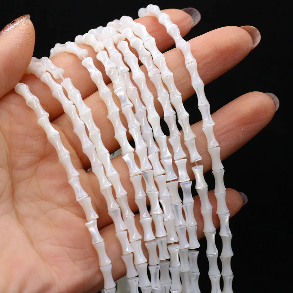 Natural White Shell Beaded Bamboo Joint Shape Freshwater Shell Beads For Jewelry Making DIY Bracelet Necklace Handmade 4x7mm
Natural White Shell Beaded Bamboo Joint Shape Freshwater Shell Beads For Jewelry Making DIY Bracelet Necklace Handmade 4x7mm