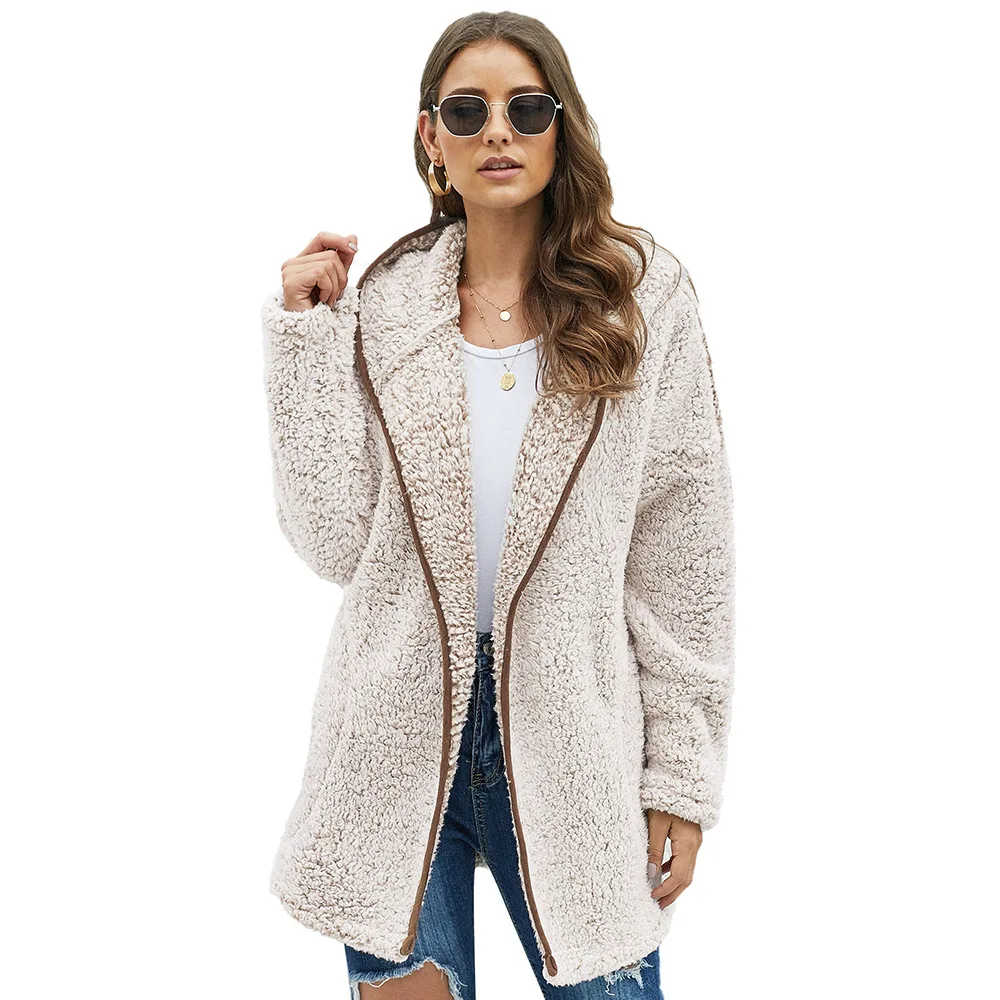 Sidefeel Women Open Front Hooded Cardigan Fleece Pocket Coat Outwear Faux Fur Coat Jackets
Sidefeel Women Open Front Hooded Cardigan Fleece Pocket Coat Outwear Faux Fur Coat Jackets