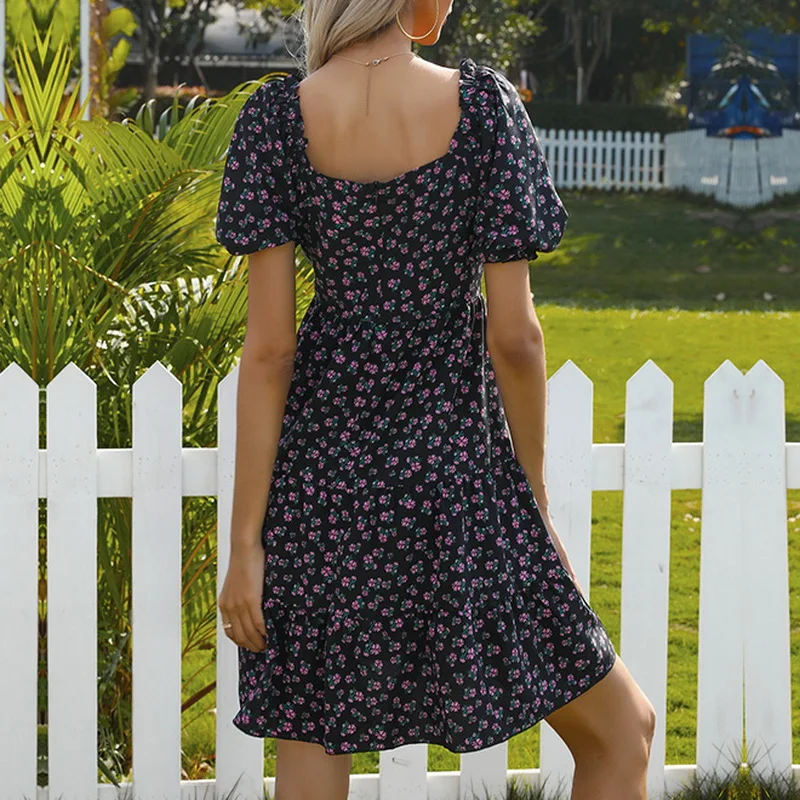 2021 Hot Sell New Women Summer Elegant Short Sleeve Mini Floral Print Dress Slim Sexy Casual Beach Boho Backless Sweet Retro
2021 Hot Sell New Women Summer Elegant Short Sleeve Mini Floral Print Dress Slim Sexy Casual Beach Boho Backless Sweet Retro