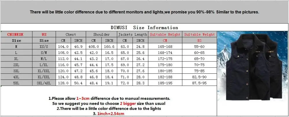 DIMUSI Men's Vest Sleeveless Jacket Winter Male Fleece Warm Vest Coats Casual Turndown Collar Thermal Waistcoats Mens Clothing
DIMUSI Men's Vest Sleeveless Jacket Winter Male Fleece Warm Vest Coats Casual Turndown Collar Thermal Waistcoats Mens Clothing