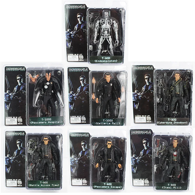 NECA Терминатор T 800 1000 эндоскелет ПВХ движущаяся фигурка Коллекционная модель