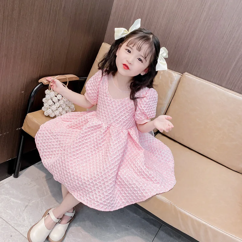 Summer Kids Clothes Korean Style Baby Girls Dress Candy Color Short Puff Sleeves pearl Princess Dresses girls party 2-7
Summer Kids Clothes Korean Style Baby Girls Dress Candy Color Short Puff Sleeves pearl Princess Dresses girls party 2-7
