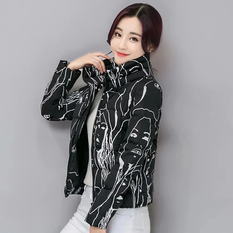 Women's Printed Down Padded Cotton Jacket Lightweight Zipper Jacket Women's Short Slim Korean Warmth Thick Overcoat Large Size
Women's Printed Down Padded Cotton Jacket Lightweight Zipper Jacket Women's Short Slim Korean Warmth Thick Overcoat Large Size
