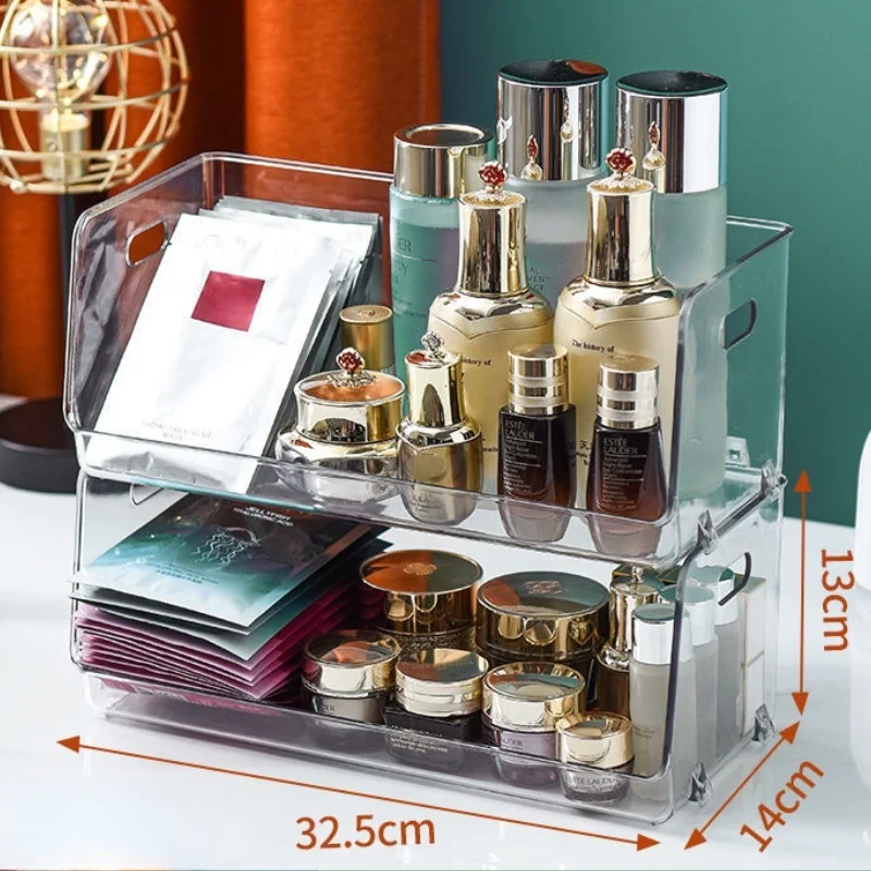 Multifunctional Transparent Cosmetics Storage Box Makeup Jewelry Organizer for Home Office Supplie Desktop Stackable Storage Box
Multifunctional Transparent Cosmetics Storage Box Makeup Jewelry Organizer for Home Office Supplie Desktop Stackable Storage Box