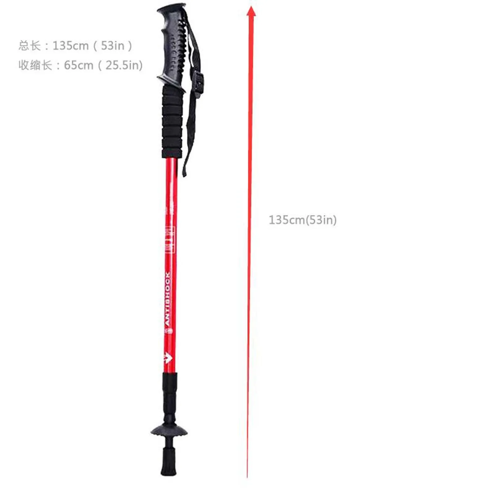 Three-section Trekking Pole With Straight Handle For Outdoor Trekking Camping Cane Hiking Poles Walking Sticks Walking Poles #4
Three-section Trekking Pole With Straight Handle For Outdoor Trekking Camping Cane Hiking Poles Walking Sticks Walking Poles #4