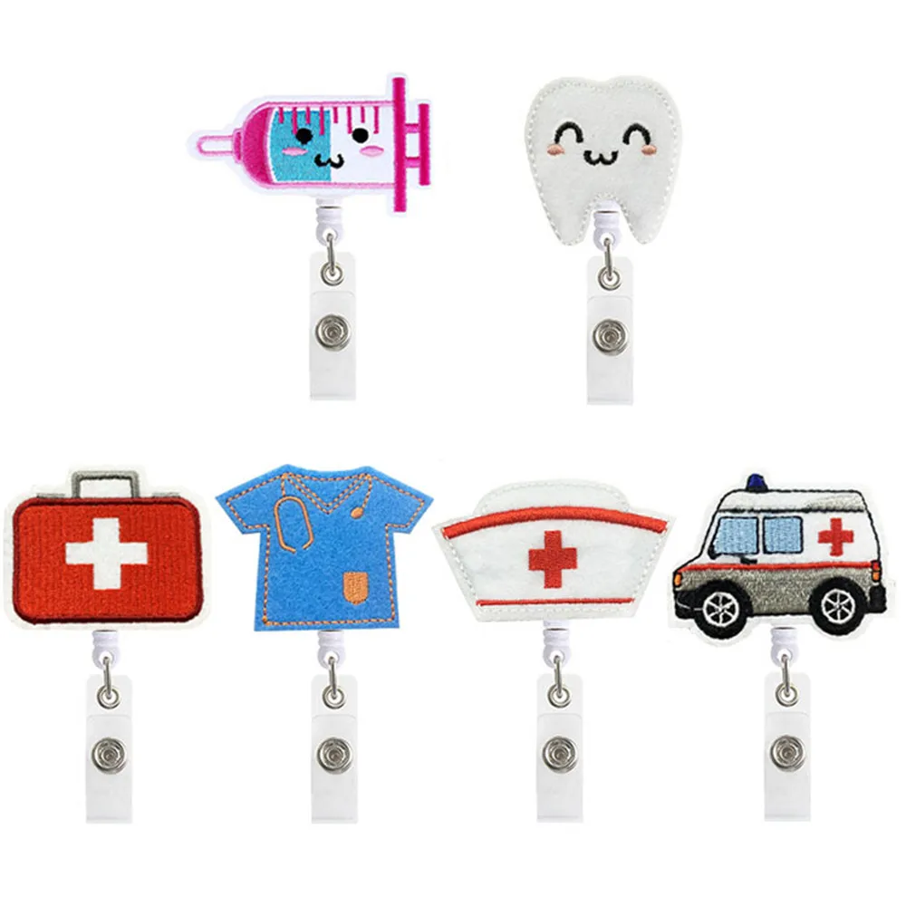 2021 new Fashion Cute Retractable Nurse Badge Reel Clip Badge Holder Students Doctor ID Card Holder Kawaii Needle Pattern
2021 new Fashion Cute Retractable Nurse Badge Reel Clip Badge Holder Students Doctor ID Card Holder Kawaii Needle Pattern
