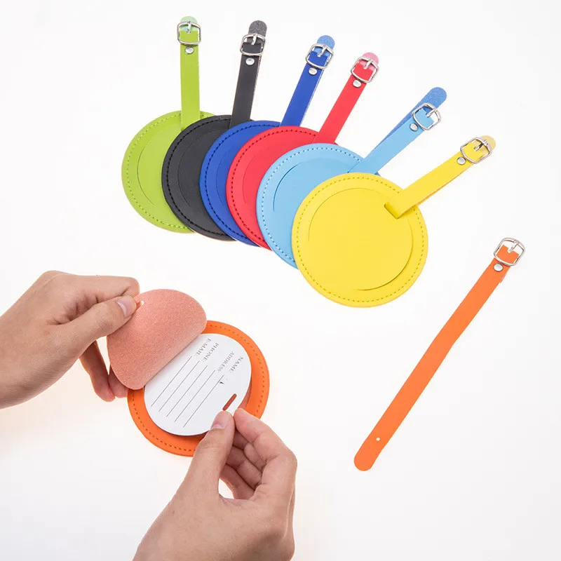 Colorful PU Leather Luggage Tag Handbag Pendant Travel Accessories Name ID Address Holder Suitcase Label Baggage Boarding Tags
Colorful PU Leather Luggage Tag Handbag Pendant Travel Accessories Name ID Address Holder Suitcase Label Baggage Boarding Tags