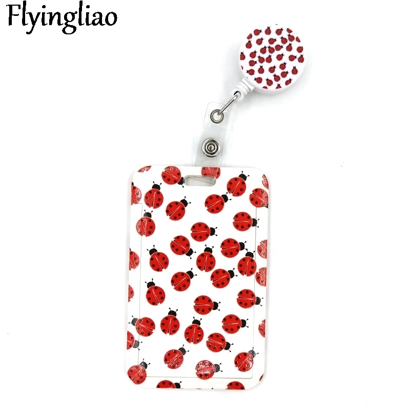 Ladybird Insect Fashion Women Card Holder Lanyard Colorful Retractable Badge Reel Nurse Doctor Student Exhibition ID Cards Clips
Ladybird Insect Fashion Women Card Holder Lanyard Colorful Retractable Badge Reel Nurse Doctor Student Exhibition ID Cards Clips