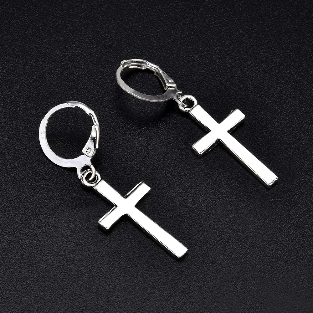 1Pairs Trendy Silver Color Small Cross Drop Dangle Earrings for Women Lady Fashion Ear Piercing Jewelry Pendientes Mujer Moda
1Pairs Trendy Silver Color Small Cross Drop Dangle Earrings for Women Lady Fashion Ear Piercing Jewelry Pendientes Mujer Moda