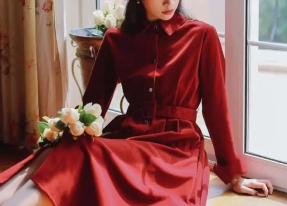 Women dress corduroy long 0versize female Dress girl vintage autumn spring sexy Office Worker dress blue red black yu787
Women dress corduroy long 0versize female Dress girl vintage autumn spring sexy Office Worker dress blue red black yu787