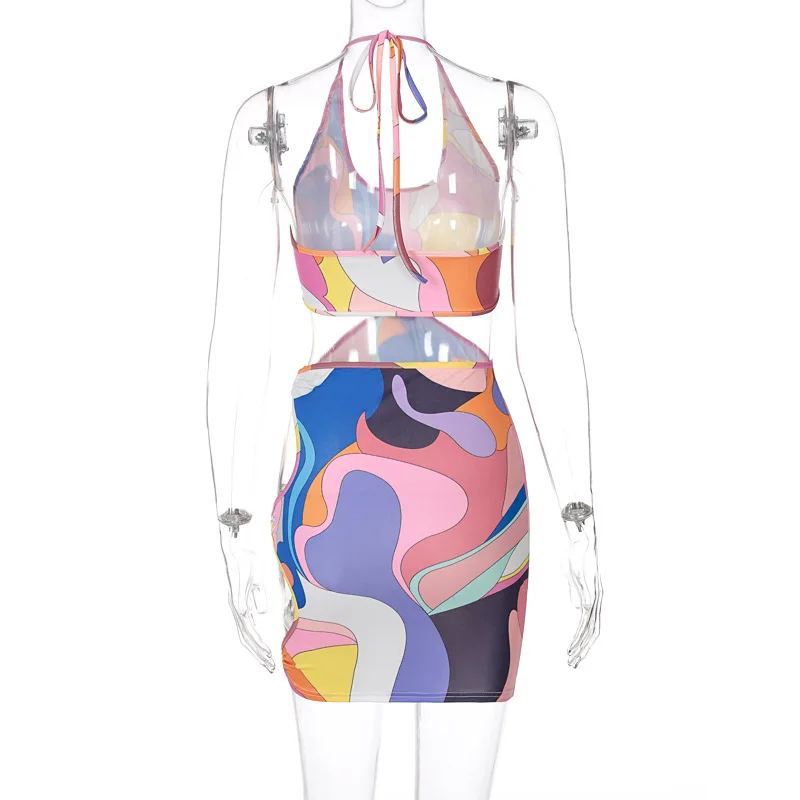 European and American 2021 New Spring and Summer Printing Sexy Open Back Lace Up Hollow Out Dress Women's Wear
European and American 2021 New Spring and Summer Printing Sexy Open Back Lace Up Hollow Out Dress Women's Wear