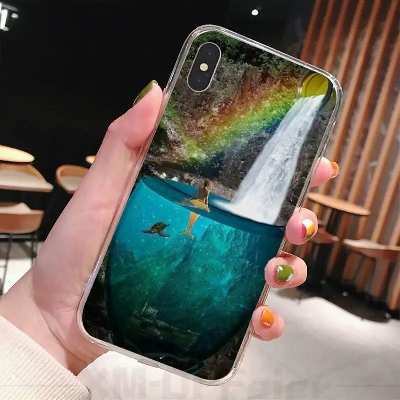 Чехол для iPhone 11 pro с винным бокалом мягкий черный чехол телефона iphone 6 6s plus 7 8 X XS XR MAX