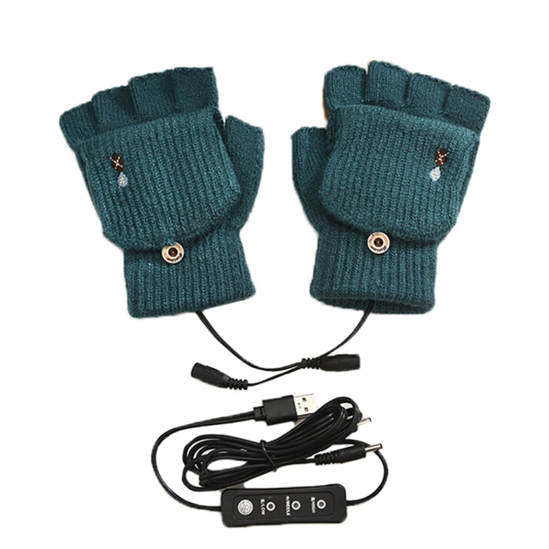 Winter Electric Heating Gloves Wool Unisex Winter USB Powered Heated Gloves Thermal Outdoor Mittens S2636
Winter Electric Heating Gloves Wool Unisex Winter USB Powered Heated Gloves Thermal Outdoor Mittens S2636