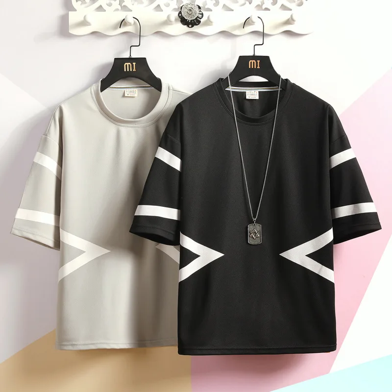 2020 новые мужские летние модные свободные пять рукав футболка с коротким рукавом для мужчин с коротким рукавом 
2020 новые мужские летние модные свободные пять рукав футболка с коротким рукавом для мужчин с коротким рукавом