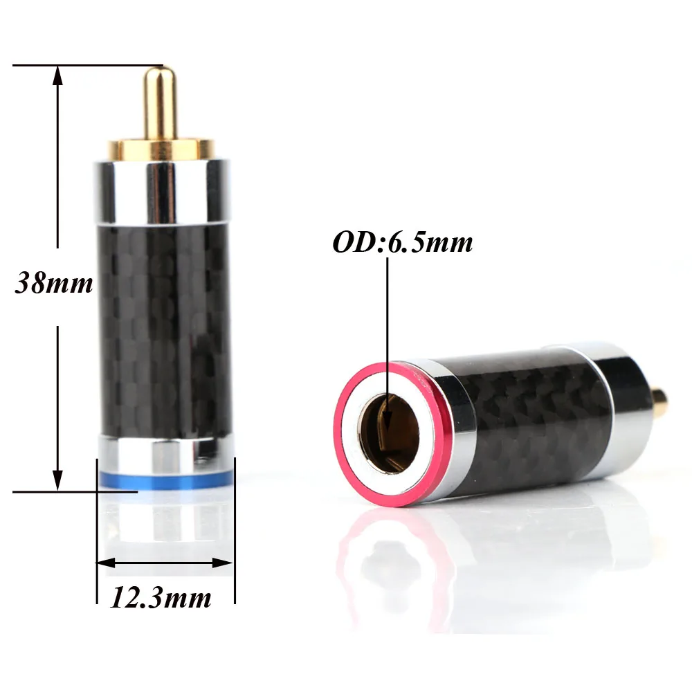 4PCS R1743 High Quality carbon fiber RCA Jack Gold Plated interconnect cable connector plug signal connector plug
4PCS R1743 High Quality carbon fiber RCA Jack Gold Plated interconnect cable connector plug signal connector plug