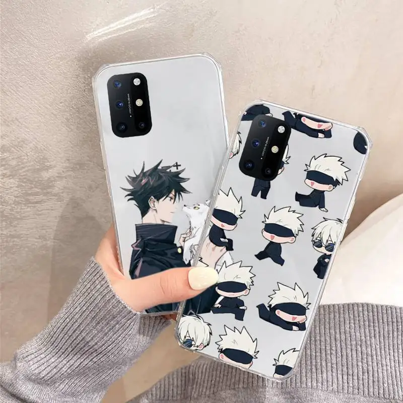 Jujutsu Kaisen Satoru Gojo anime Phone Case Transparent for OnePlus 7 9 8 t pro shell cover coque
Jujutsu Kaisen Satoru Gojo anime Phone Case Transparent for OnePlus 7 9 8 t pro shell cover coque