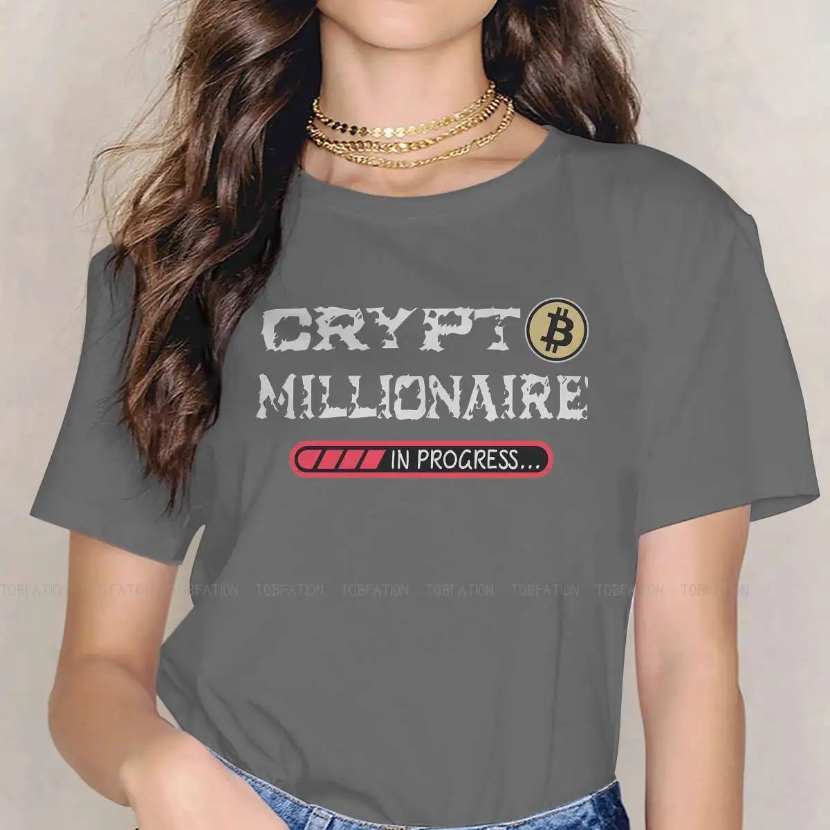 Bitcoin TShirt for Woman Girl Crypto Millionaire in Progress Basic Tee T Shirt High Quality Trendy Fluffy
Bitcoin TShirt for Woman Girl Crypto Millionaire in Progress Basic Tee T Shirt High Quality Trendy Fluffy